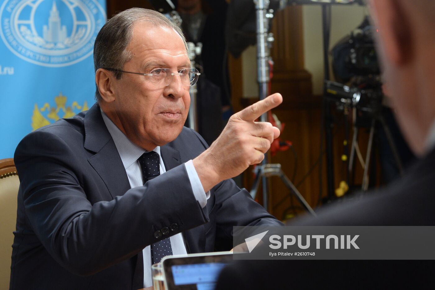 Foreign Minister Sergey Lavrov gives interview to Ekho Moskvy, Govorit Moskva