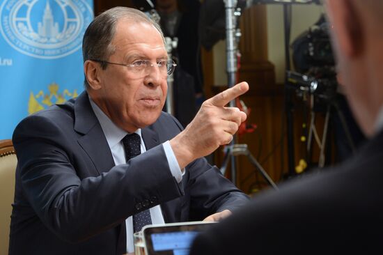 Foreign Minister Sergey Lavrov gives interview to Ekho Moskvy, Govorit Moskva