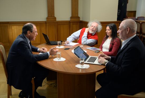 Foreign Minister Sergey Lavrov gives interview to Ekho Moskvy, Govorit Moskva