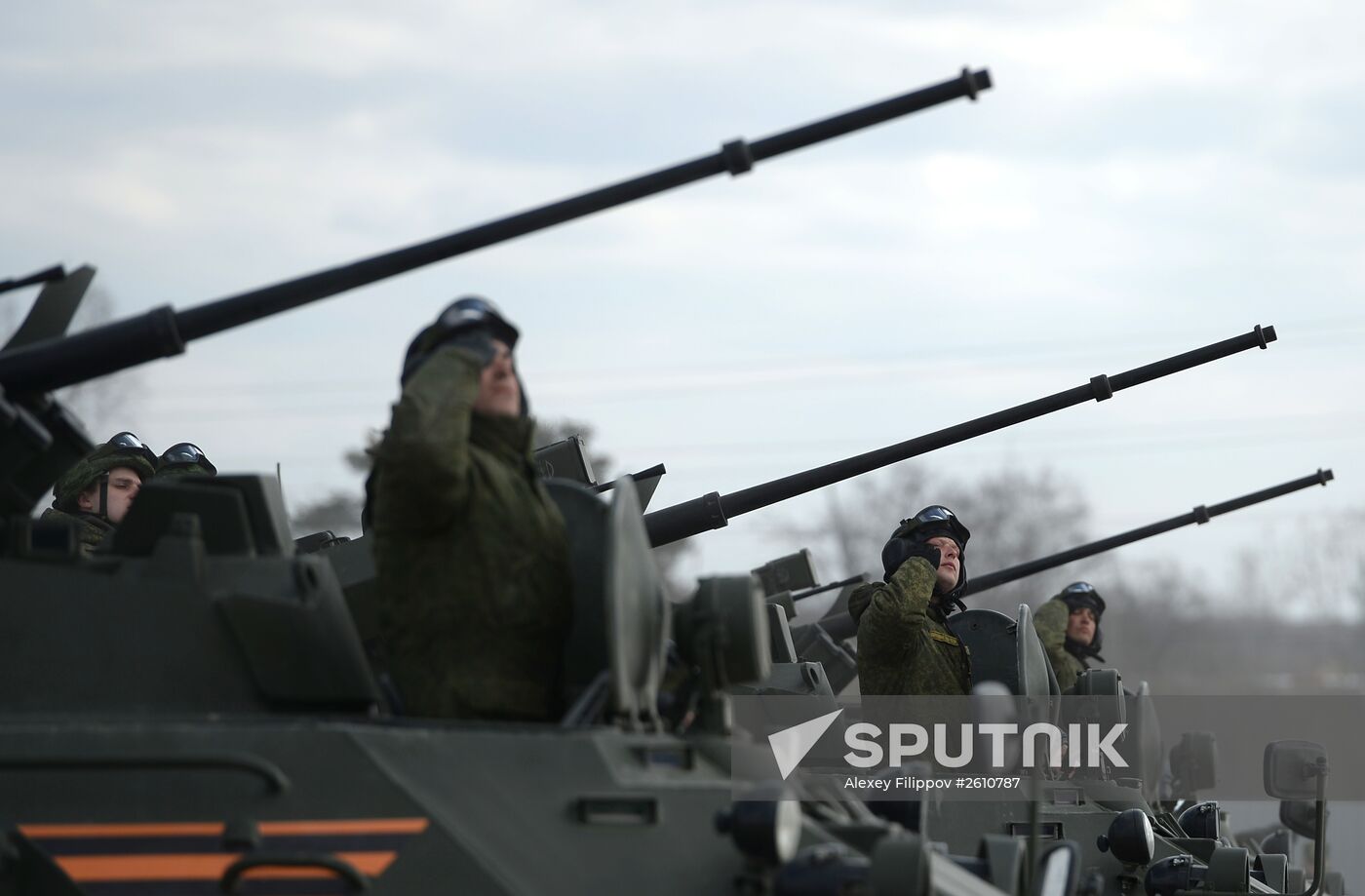 Joint training of soldier formations and mechanized units for Victory Parade