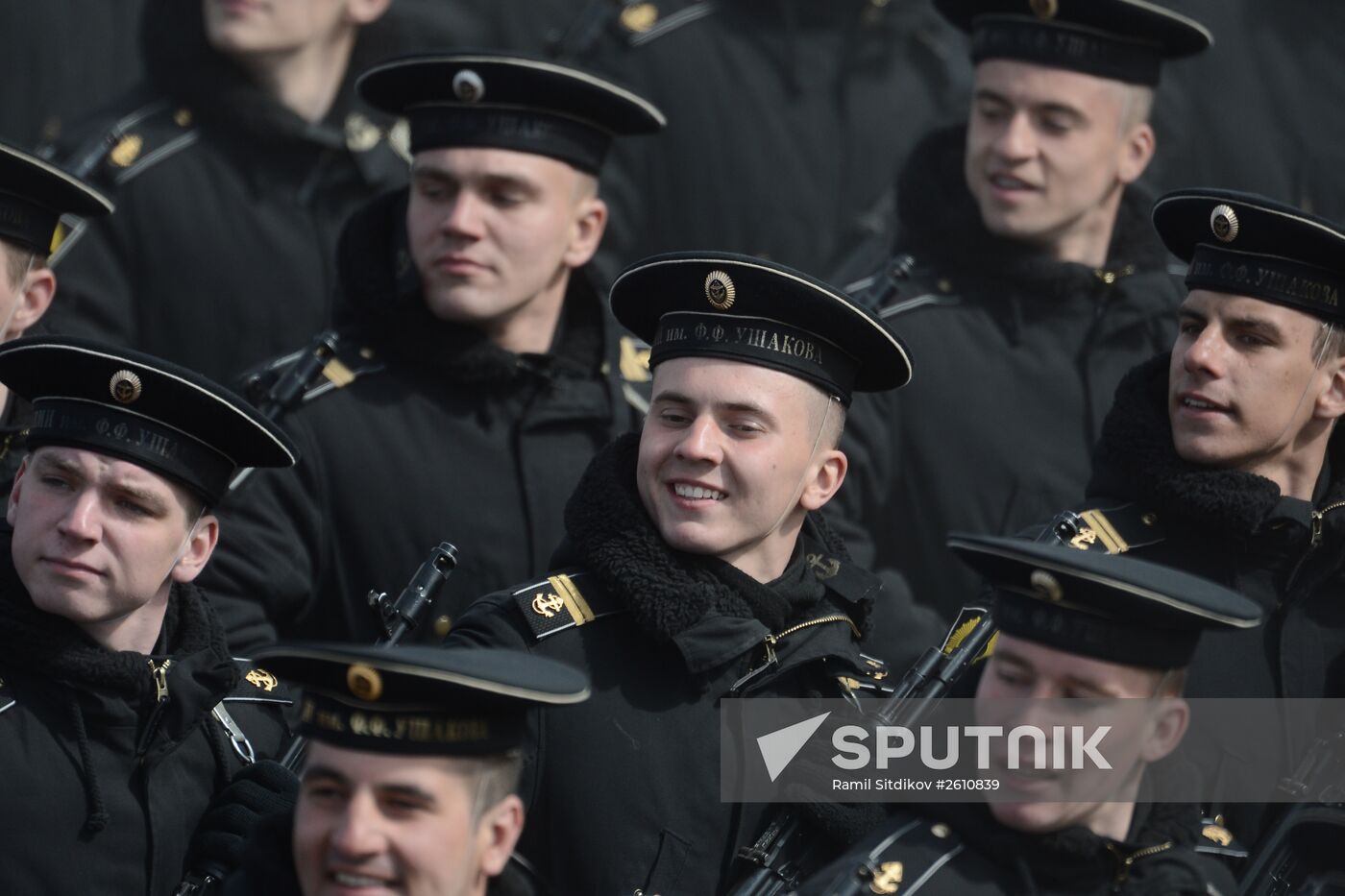 Joint training of foot and mechanized units for Victory Parade