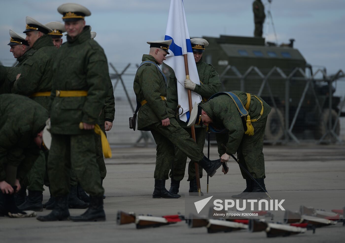 Joint training of soldier formations and mechanized units for Victory Parade