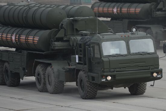 Joint training of soldier formations and mechanized units for Victory Parade