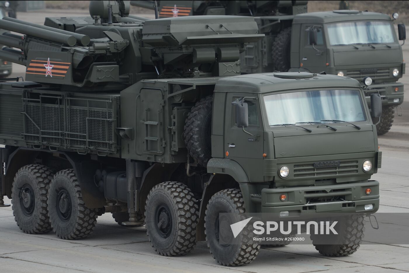 Joint training of soldier formations and mechanized units for Victory Parade