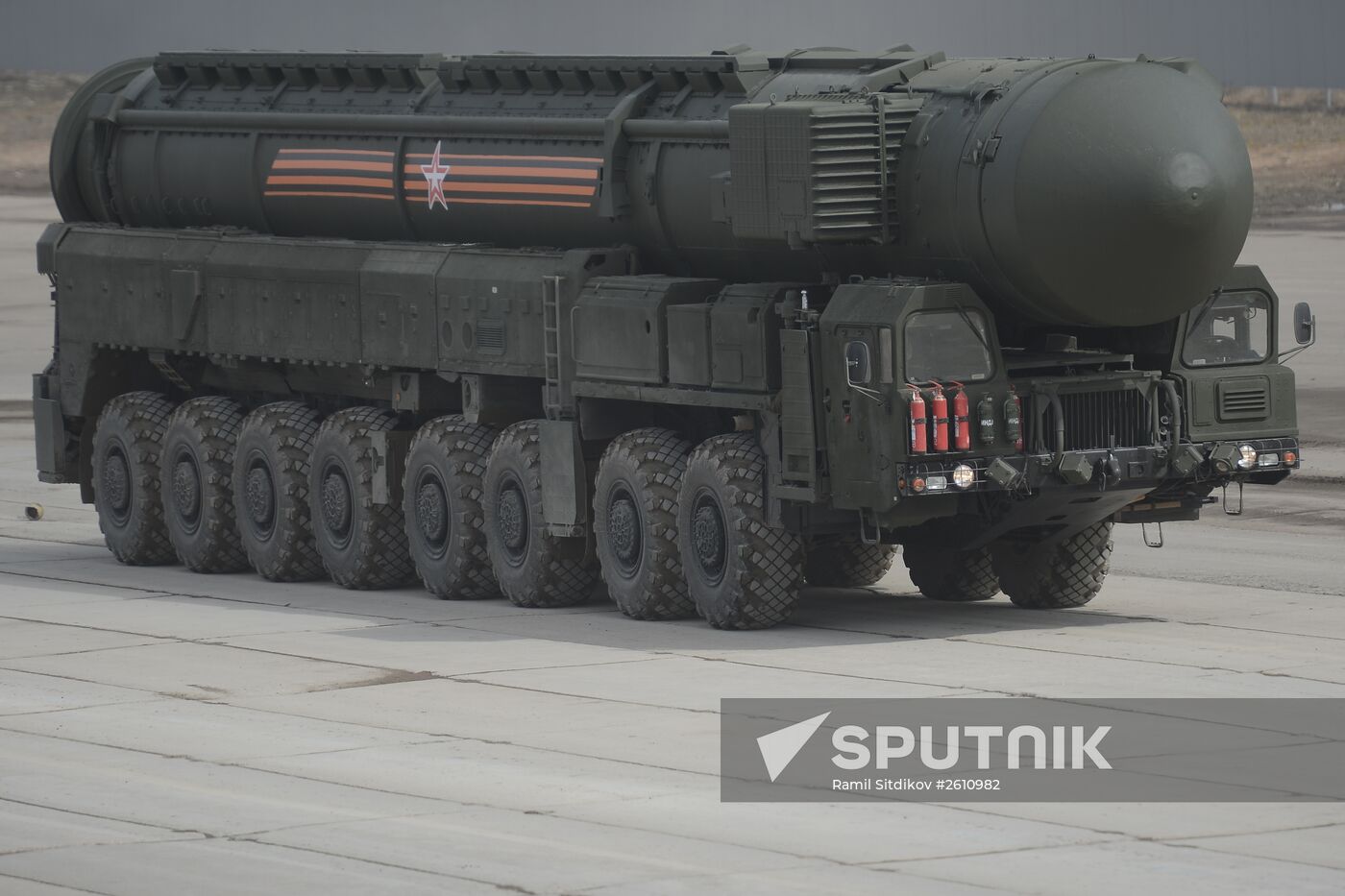 Joint training of soldier formations and mechanized units for Victory Parade