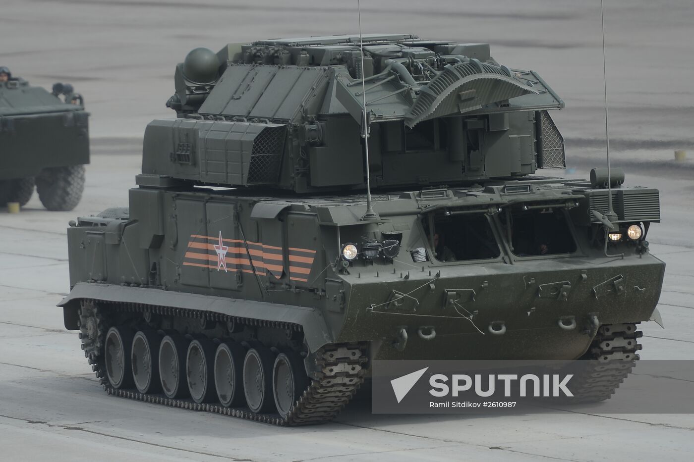 Joint training of soldier formations and mechanized units for Victory Parade