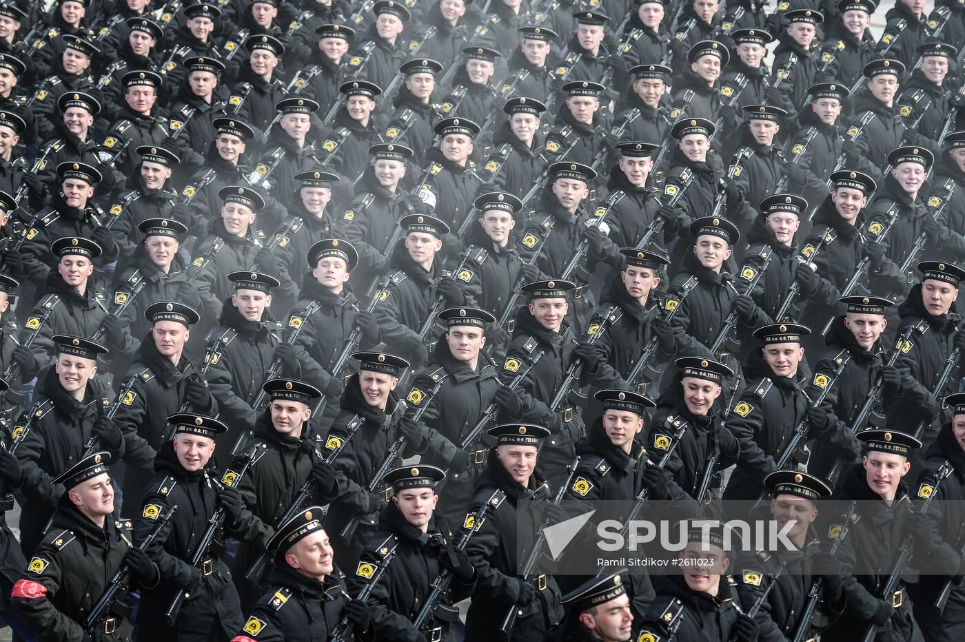 Joint training of soldier formations and mechanized units for Victory Parade