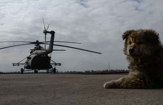 Preparations for air show as part of Victory Day Parade