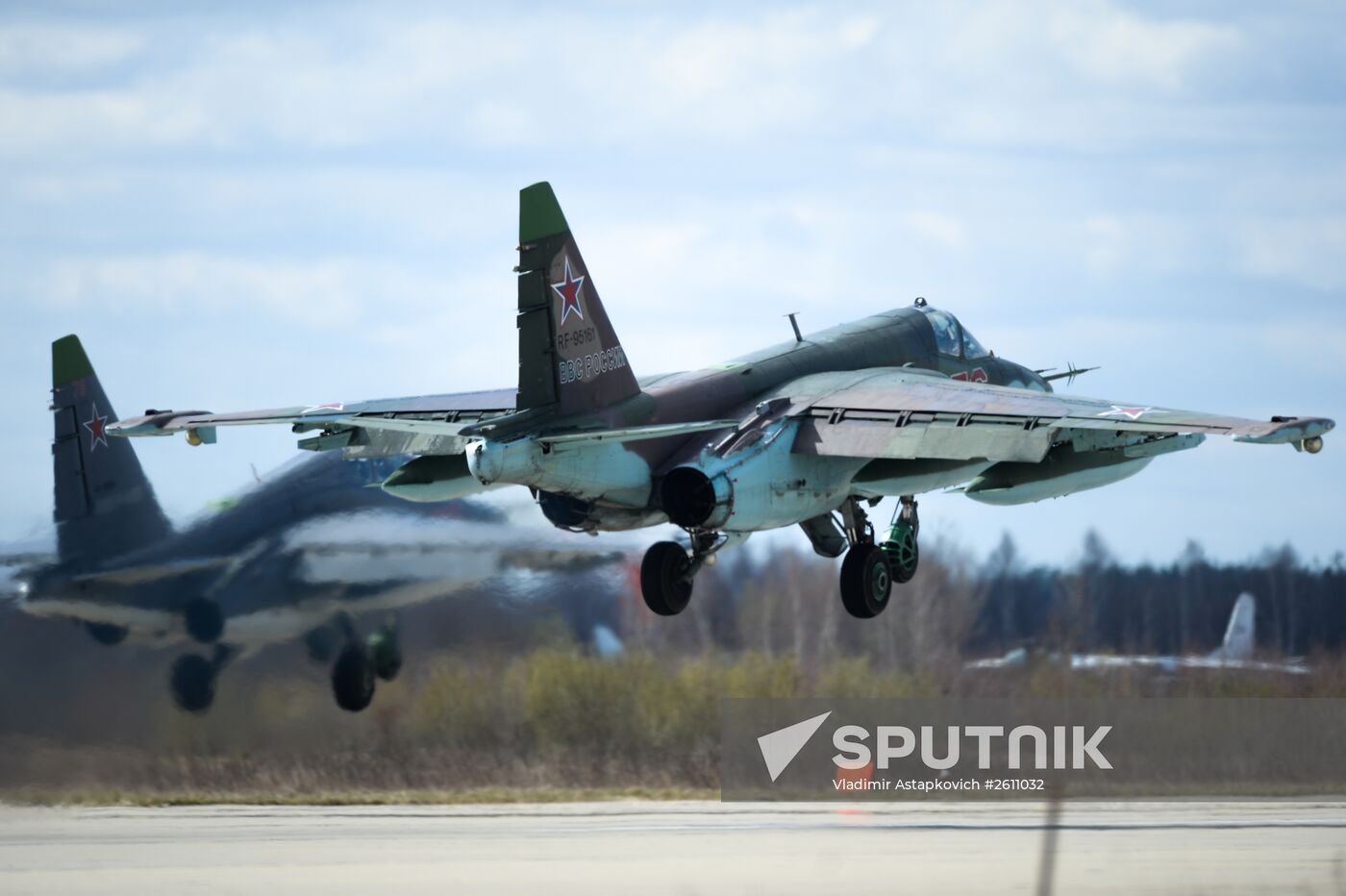 Preparations for air show as part of Victory Day Parade