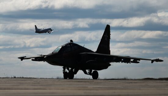 Preparations for air show as part of Victory Day Parade