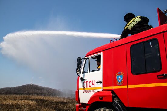 Emergencies Ministry holds forest fire prevention exercises in Far East