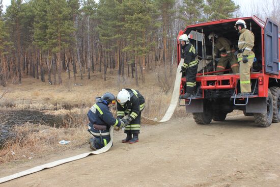 Emergencies Ministry holds forest fire prevention exercises in Far East