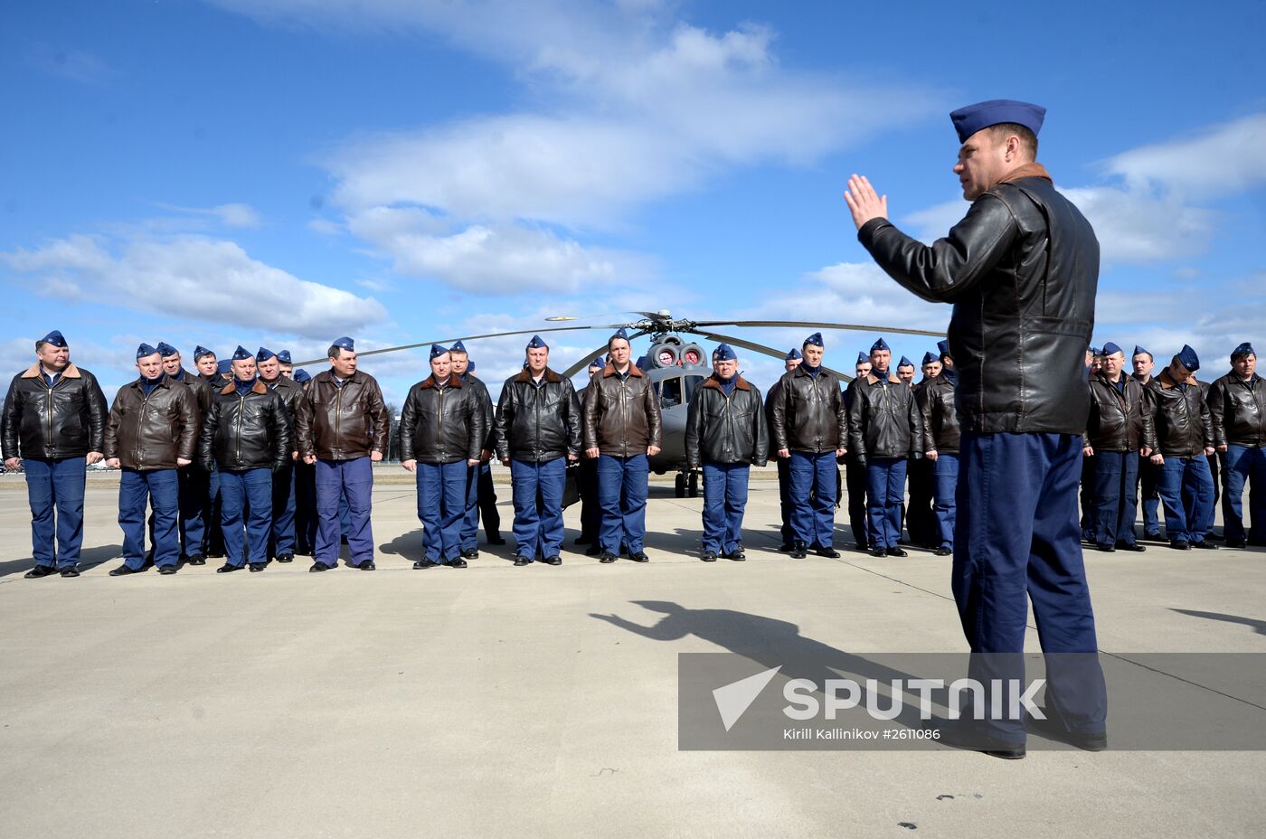 Preparations for air show as part of Victory Day Parade