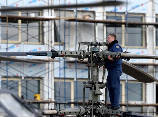 Preparations for air show as part of Victory Day Parade