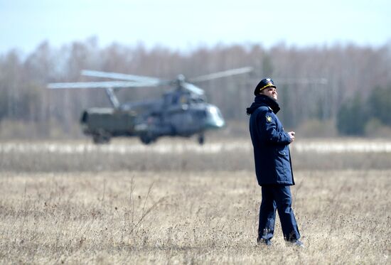 Preparations for air show as part of Victory Day Parade