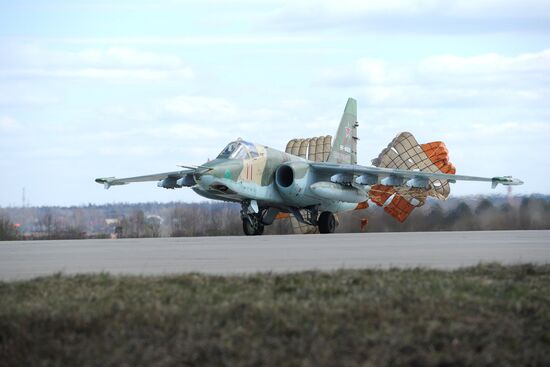 Preparations for air show as part of Victory Day Parade