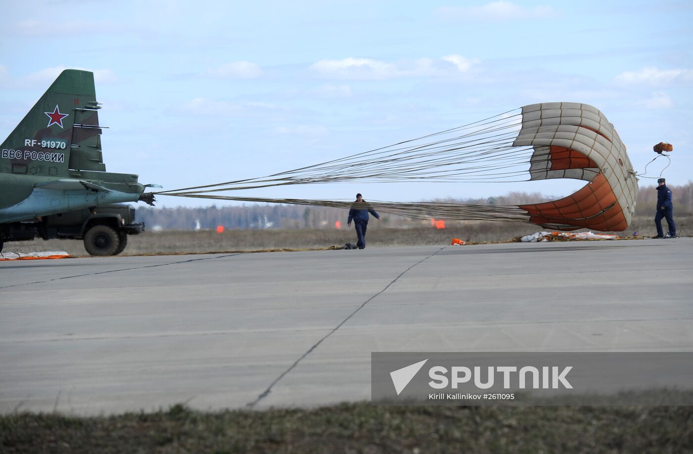 Preparations for air show as part of Victory Day Parade