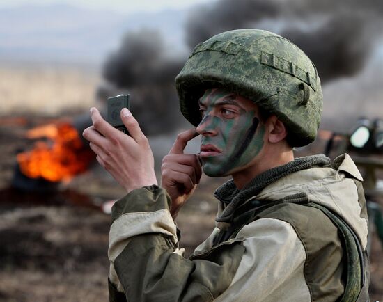 Pacific Fleet Naval Infantry battalion tactical exercises in Primorsky Territory