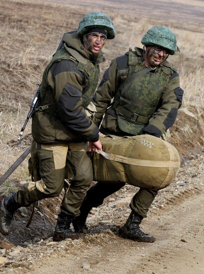 Pacific Fleet Naval Infantry battalion tactical exercises in Primorsky Territory