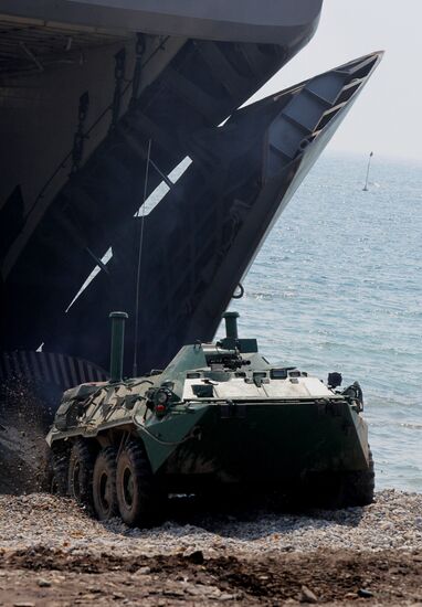 Pacific Fleet Naval Infantry battalion tactical exercises in Primorsky Territory