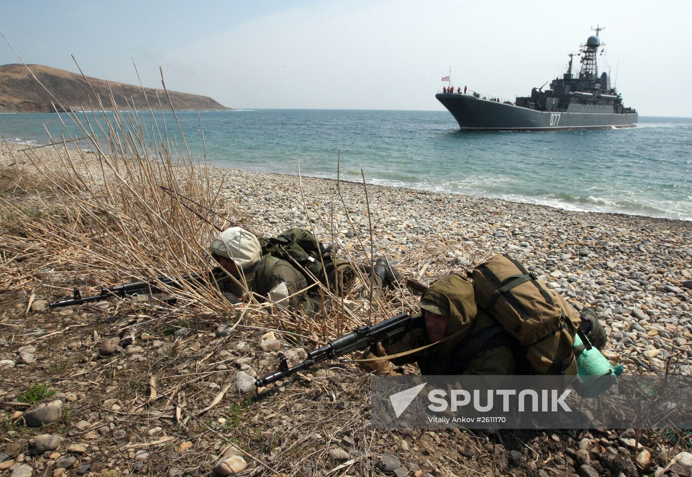 Pacific Fleet Naval Infantry battalion tactical exercises in Primorsky Territory