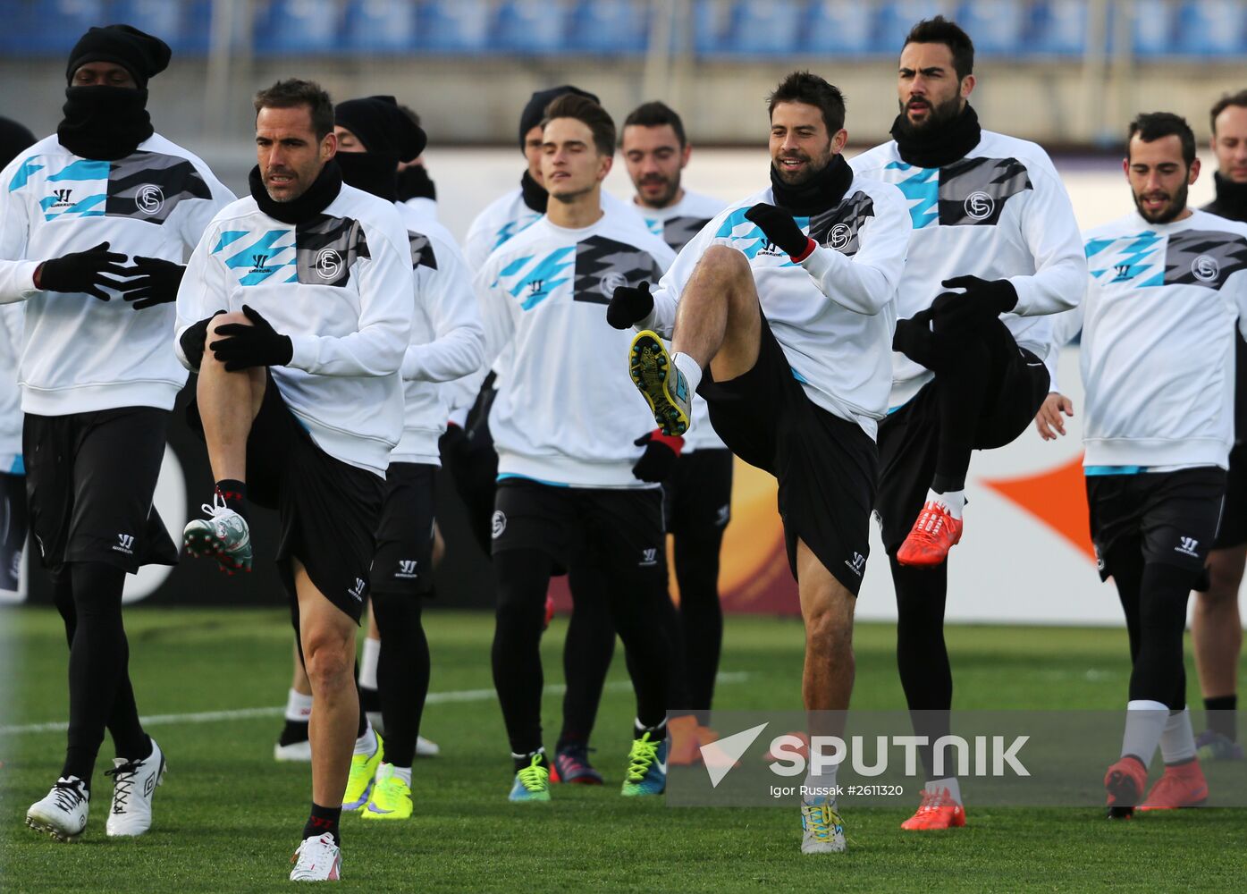UEFA Europa League. FC Sevilla holds training session