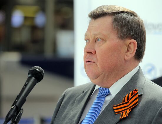 Opening of multimedia exhibition "Victory! 70th Anniversary" at Vnukovo Airport
