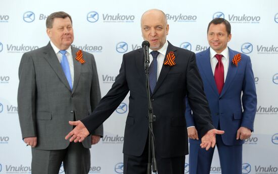 Opening of multimedia exhibition "Victory! 70th Anniversary" at Vnukovo Airport