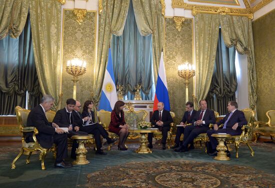 Russian President Vladimir Putin's meeting with President of Argentina Cristina Fernández de Kirchner