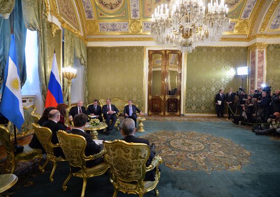 Russian President Vladimir Putin's meeting with President of Argentina Cristina Fernández de Kirchner