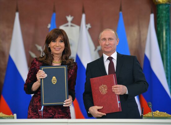 Russian President Vladimir Putin's meeting with President of Argentina Cristina Fernández de Kirchner