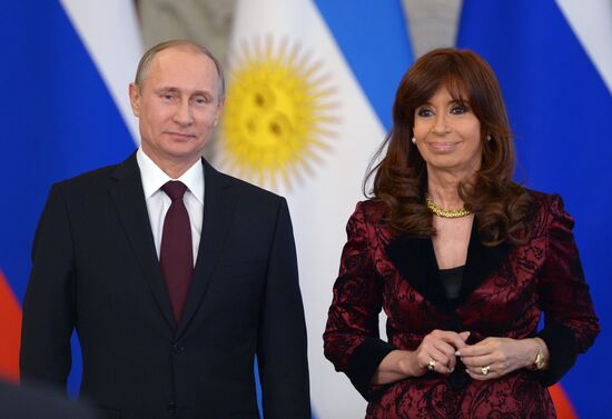 Russian President Vladimir Putin's meeting with President of Argentina Cristina Fernández de Kirchner