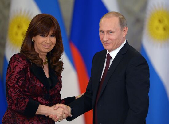 Russian President Vladimir Putin's meeting with President of Argentina Cristina Fernández de Kirchner