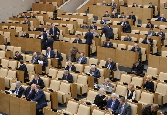 State Duma plenary meeting