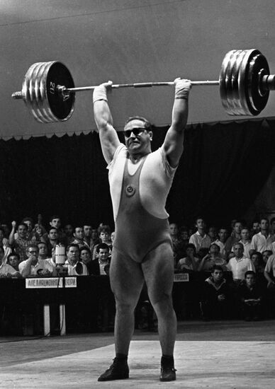 Soviet weightlifter Yuri Vlasov