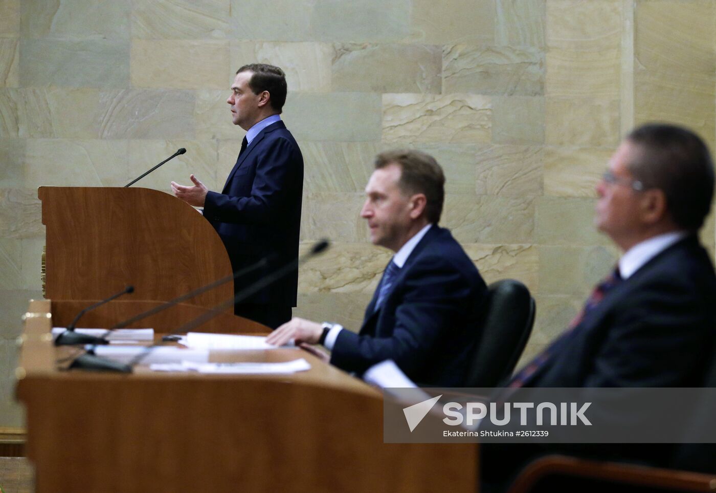 Dmitry Medvedev attends Economics Ministry board meeting