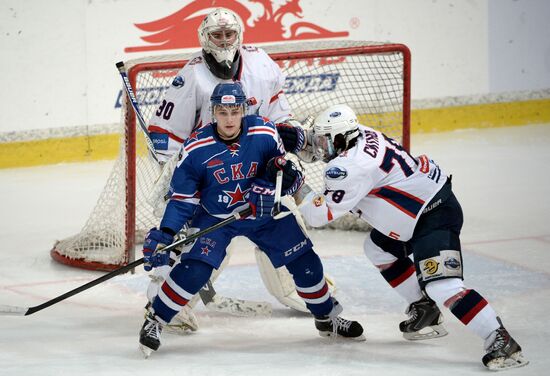 Ice hockey. Junior Hockey League. SKA-1946 vs. Chaika