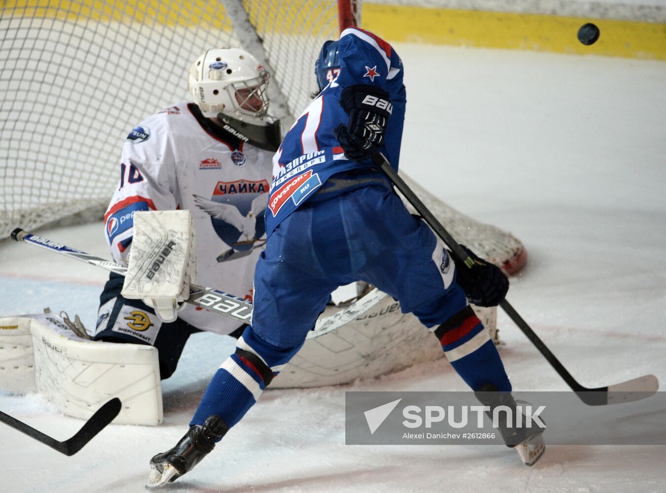 Ice hockey. Junior Hockey League. SKA-1946 vs. Chaika