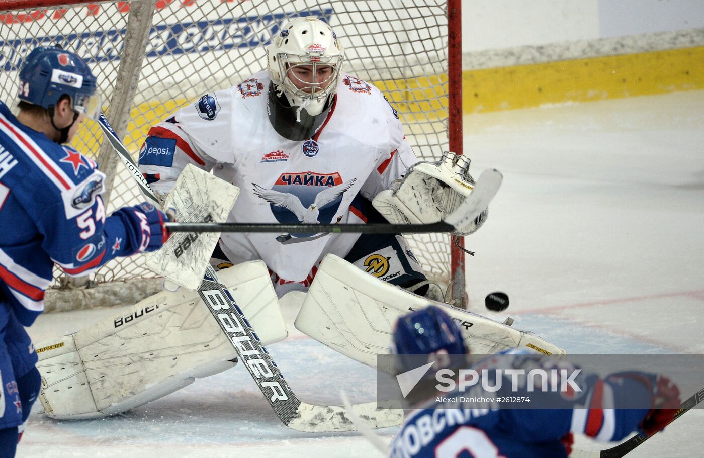 Ice hockey. Junior Hockey League. SKA-1946 vs. Chaika