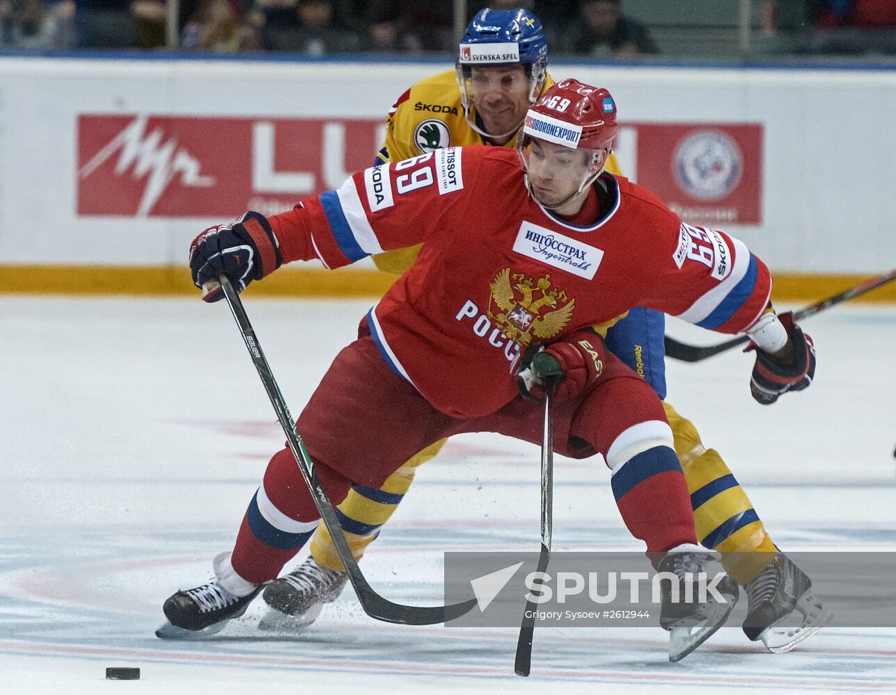 Euro Hockey Tour. Russia vs Sweden