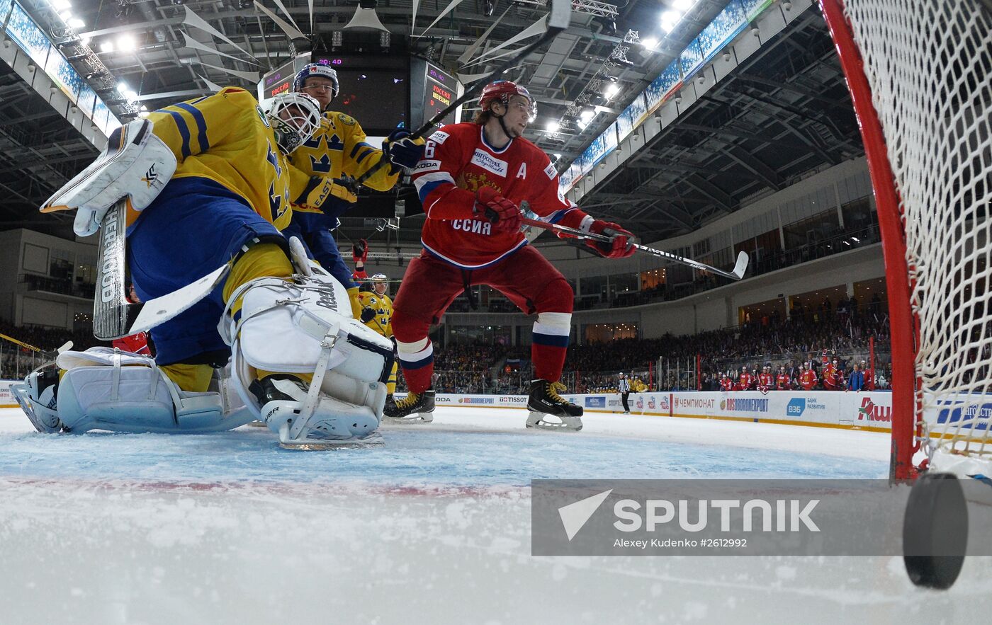 Euro Hockey Tour. Russia vs Sweden