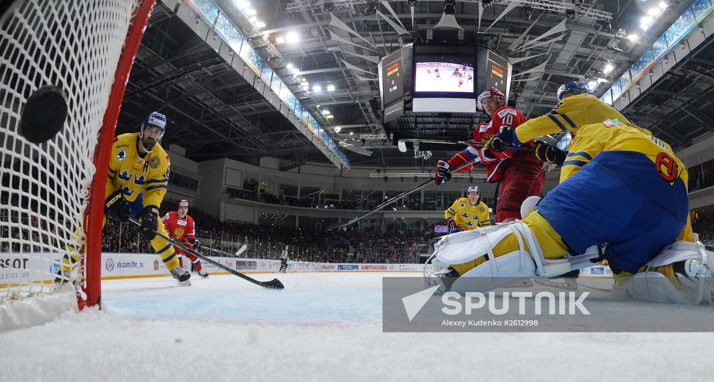 Euro Hockey Tour. Russia vs Sweden