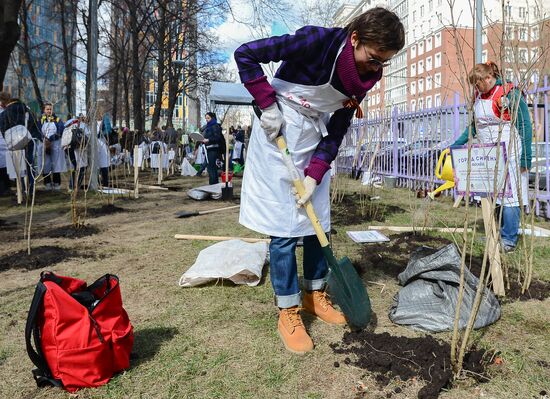 Clean-up Saturday in Moscow