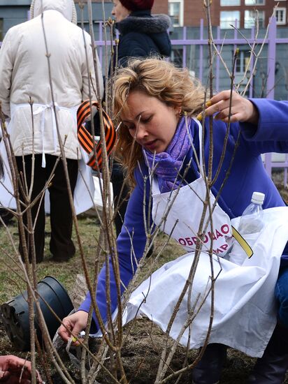 Clean-up Saturday in Moscow