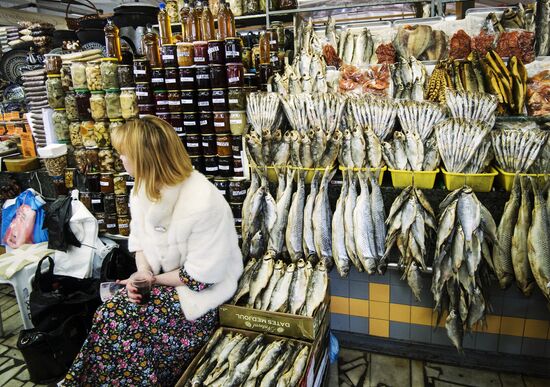 Dorogomilovsky market in Moscow