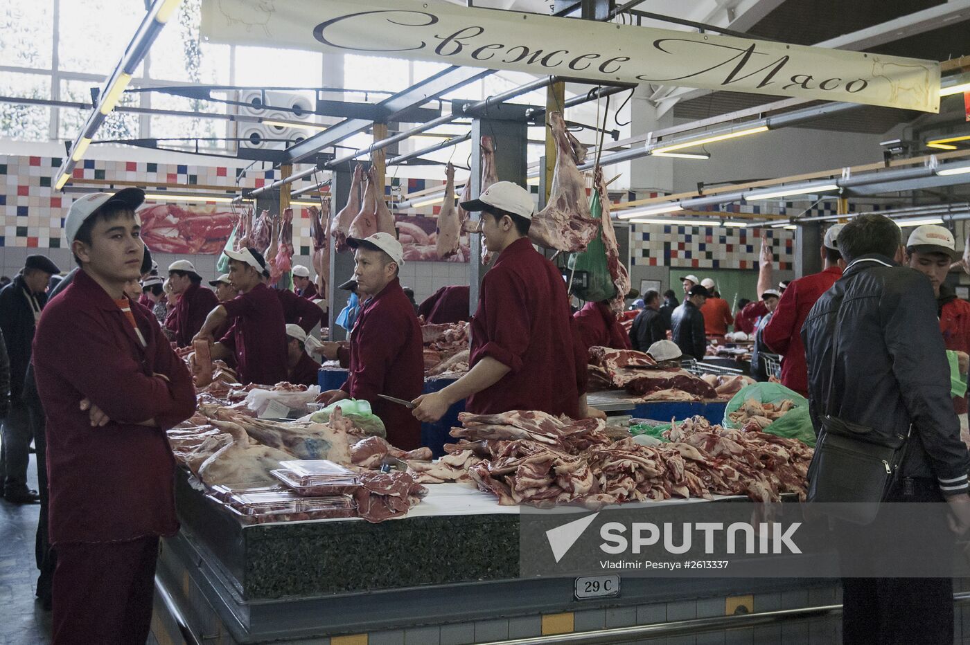 Dorogomilovsky market in Moscow