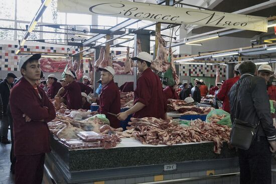 Dorogomilovsky market in Moscow