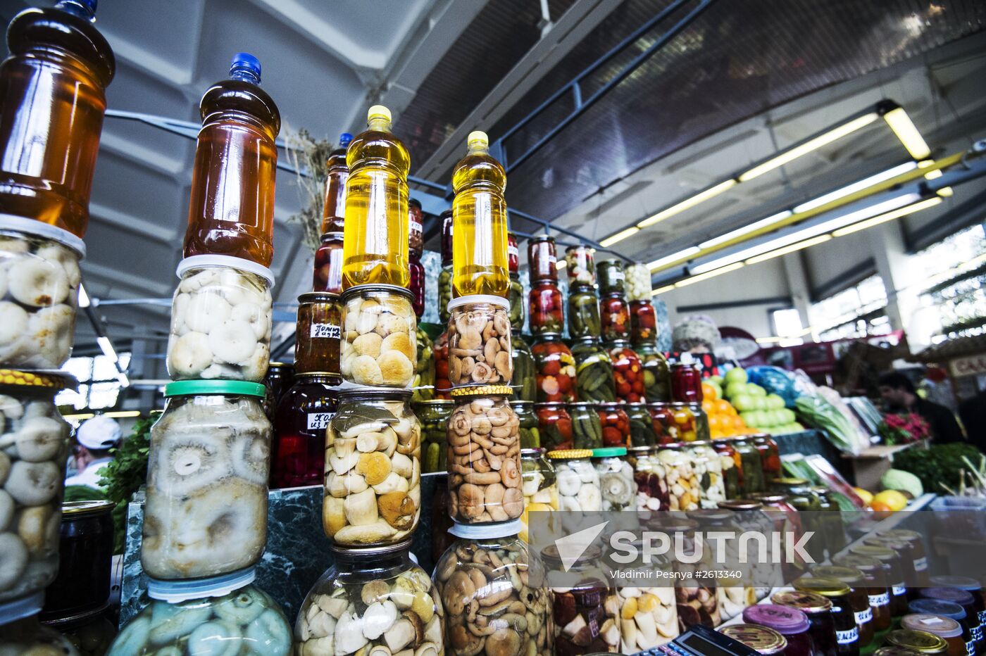 Dorogomilovsky market in Moscow