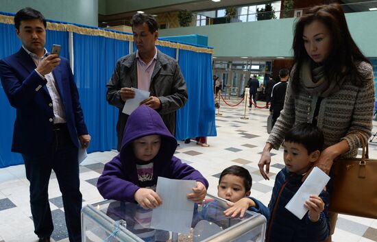 Early presidential elections in Kazakhstan