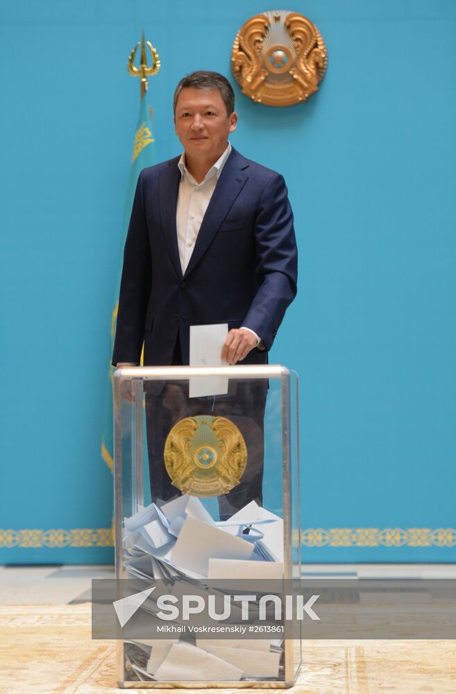 Early presidential elections in Kazakhstan